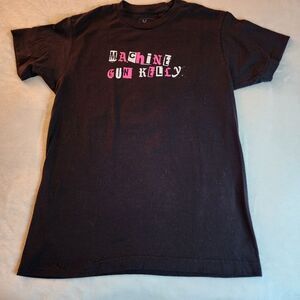 XX Machine Gun Kelly Black Tshirt With Graphics Size Medium